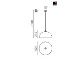 Helestra Luci a sospesione DORO E27 IP20, nero opaco, bianco