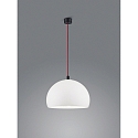 pendant luminaire DORO E27 IP20, red, black matt, white