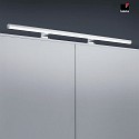 Helestra LED Wandleuchte / Spiegelleuchte GAIA 99, IP44, 99cm, 18W 2700-6400K 1070lm, CRi >90, mit Fernbedienung, dimmbar, chrom