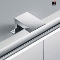 Helestra LED Wandleuchte / Spiegelleuchte GAIA 99, IP44, 99cm, 18W 2700-6400K 1070lm, CRi >90, mit Fernbedienung, dimmbar, chrom