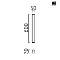Helestra LED Wall luminaire PONTO 60 LED Mirror lamp IP 44 chrome