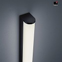 Helestra Luce da bagno PONTO IP44, Nero opaco, Bianco 