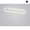 Helestra Luci da specchio LADO-S 90 medio, commutabile, stretto, con diffusore IP44, nero opaco, bianco 