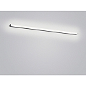 Helestra Luci da specchio LADO-S 120 grande, commutabile, stretto, con diffusore IP44, nero opaco, bianco 