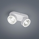 LED Ceiling luminaire PAX LED Spot, 2 flames, IP20, white matt