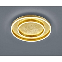 Plafoniera SONA IP20, satinato, foglia d'oro dimmerabile