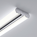 Helestra LED Wand-/Deckenleuchte LOOM, 90cm, 36W, 3000/4000K, 4060lm, IP44, CCT, chrom