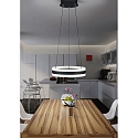 Helestra LED Pendelleuchte LIV 40, IP20,  40cm, 49W 2900K 3650lm, CRi >90, Hhe verstellbar, dimmbar, mattschwarz