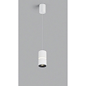 Helestra Pendelleuchte ROK, IP20, 1-flammig, direkt / indirekt, 10W 2700K 1020lm 20-60, CRi >90, dimmbar, EASY-Lift, mattwei