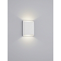 LED Wandleuchte TOCO, IP54, eckig, direkt / indirekt, 12W 2700K 880lm, CRi >90, dimmbar, mattwei