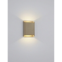LED Wandleuchte TOCO, IP54, eckig, direkt / indirekt, 12W 2700K 880lm, CRi >90, dimmbar, coffee