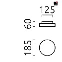 Helestra Plafoniera per esterni SAY LED IP65, grafite 