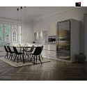 Helestra Luminaire à suspension OVE IP20, noir, blanche gradable