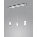 Luminaire  suspension ROK 3 flammes, rglable, direct / indirect, focalisable IP20, blanc mat gradable