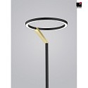 Helestra Lampadaire ELARA avec interrupteur LED IP20, or, noir gradable