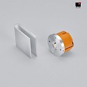 Helestra wall recessed luminaire CANO LED IP20, aluminum matt 