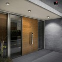 LED Außendeckenleuchte POSH, IP65, 6W 3000K 320lm, Glaslinse klar / Aluminium-Druckguss