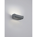 Helestra Auenwandleuchte LUZ 44, IP54, direkt / indirekt (Kopf drehbar), 9W 2700K 850lm, CRi >90, satiniert, graphit