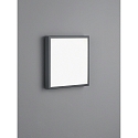 outdoor wall luminaire SCALA square IP44, graphite, white 
