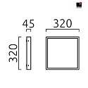 outdoor wall luminaire SCALA square IP44