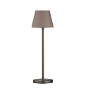 Tischleuchten-Fu ELLA, 36cm, mit Schnurschalter, fr Schirm HUF-S013-01 bis HUF-S013-77, ML terra