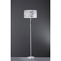 Lampadaire ALEA/LOOP/GEA E27 IP20, chrome, nickel mat, argent gradable