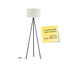Hufnagel Floor lamp TILDA, height 147cm, with cord dimmer, cable routing through the rod, E27, without shade, ML Dark Titan