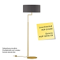 Lampada da terra OSKA E27 IP20, Ottone dimmerabile