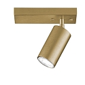 Spotlight CAMINO for wall or ceiling, 1-flame, GU10, rotatable & swiveling, ML Brass