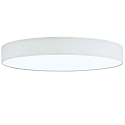 LED ceiling luminaire LUNA,  30cm, 22W 2700K 1880lm, white fabric cover below, dimmable, white chintz