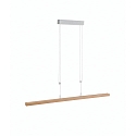 Luci a sospesione LIGNUM 137 regolabile IP20, alluminio opaco, quercia naturale dimmerabile