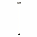 Pendant lamp suspension MIKADO, length 150cm, E27, without shade, matt nickel, transparent cable