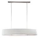 Luminaire  suspension ARUBA E27 IP20, nickel mat, blanche gradable