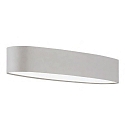 Luminaire  suspension ARUBA X ovale IP20, gris clair, blanche gradable