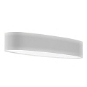 Luminaire  suspension ARUBA X ovale IP20, gris clair, blanche gradable