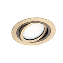 Recessed ceiling luminaire ILSOLE X, incl. LED GX53 3000K 500lm, rotatable & swiveling, DA  15cm, ML Brass / Bronze