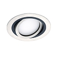 Recessed ceiling luminaire ILSOLE X, incl. LED GX53 3000K 500lm, rotatable & swiveling, DA  15cm, ML Platinum / Dark Titan