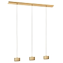 pendant luminaire TIZIAN 3 flames GX53, brass