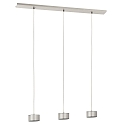 pendant luminaire TIZIAN 3 flames GX53, platinum, titanium