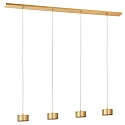 pendant luminaire TIZIAN 4 flames GX53, brass