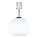 Ceiling luminaire BOLERO, E27, matt opal glass / matt nickel,  20cm / height 30cm