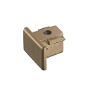 Accessory for 1-phase HV power track MULTICOLOR-SYSTEM 20 - end cap, ML Brass