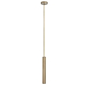 pendant luminaire MOREL PIPE 1 1 flame, cylindrical GU10, bronze