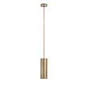 pendant luminaire MOREL PIPE 4 1 flame, cylindrical E27, bronze