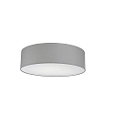 Ceiling luminaire MARA,  40cm, 3x E27, white fabric cover below / Chintz, light grey