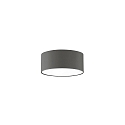 Ceiling luminaire MARA,  40cm, 3x E27, white fabric cover below / Chintz, slate