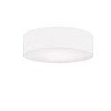 Ceiling luminaire MARA,  50cm, 3x E27, white fabric cover below / Chintz