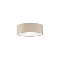 Ceiling luminaire MARA,  50cm, 3x E27, white fabric cover below / Chintz, melange
