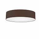 Ceiling luminaire MARA,  60cm, 3x E27, white fabric cover below / Chintz, mocha