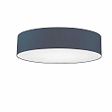 Ceiling luminaire MARA,  60cm, 3x E27, white fabric cover below / Chintz, slate